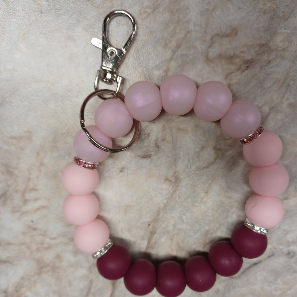 Girly and Shimmer Silicone Keychain